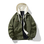 Chaqueta urbana ligera para hombre con capucha integrada