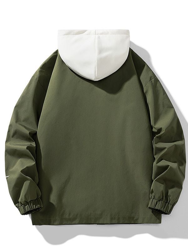 Chaqueta urbana ligera para hombre con capucha integrada