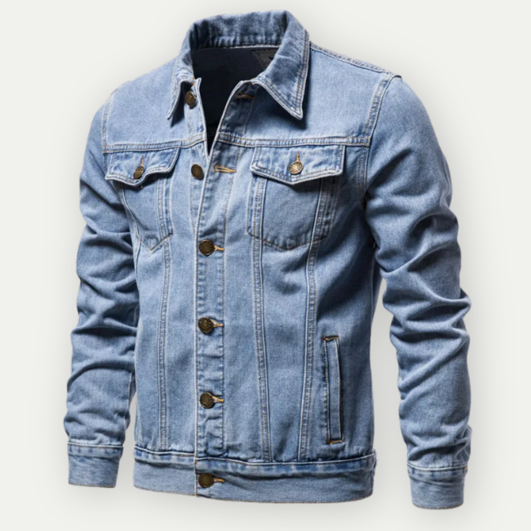 Chaqueta de Jean para Hombre - Azul - Corte Clásico