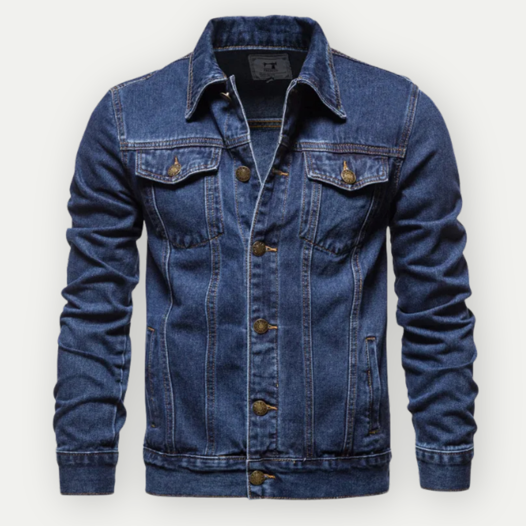 Chaqueta de Jean para Hombre - Azul - Corte Clásico