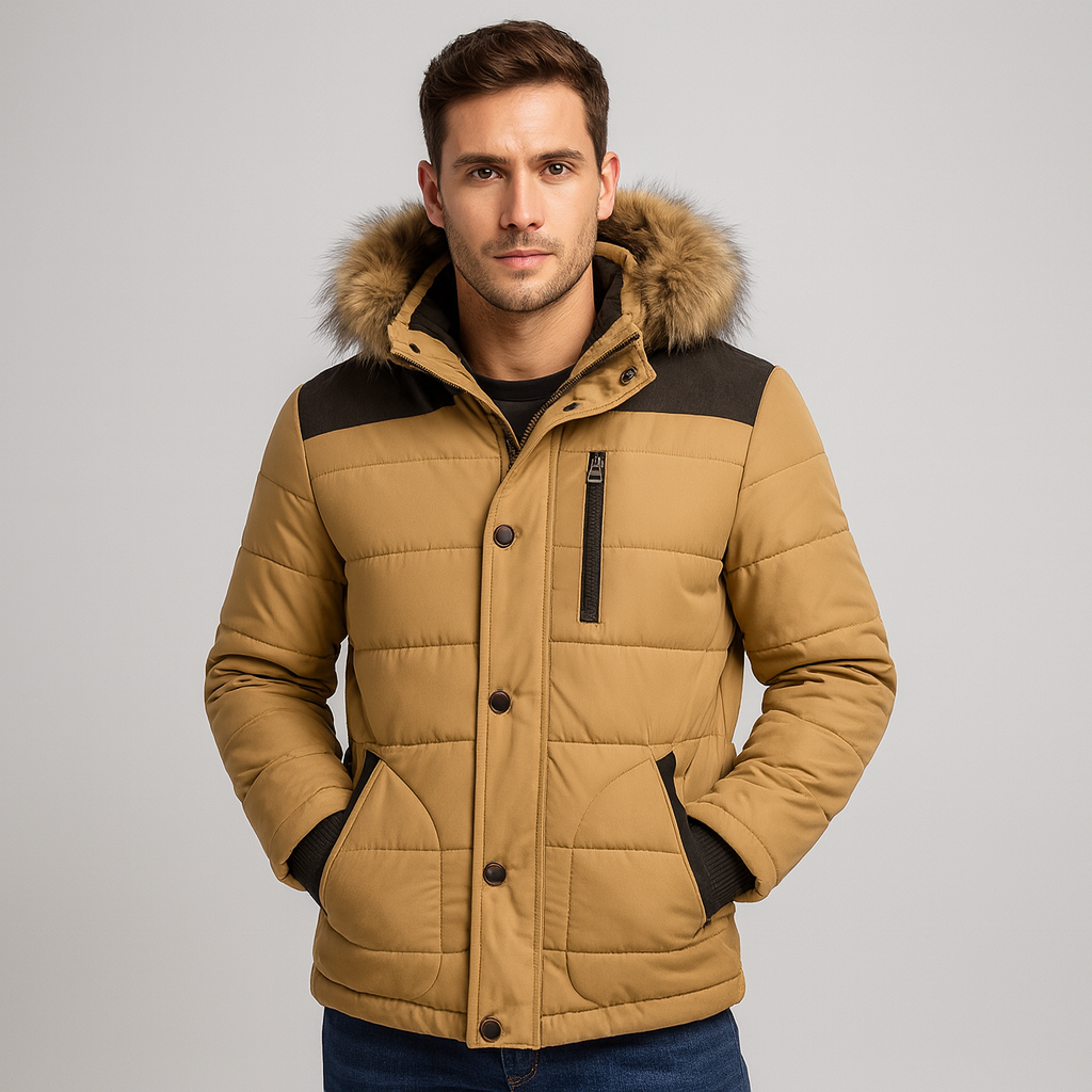 Chaleco acolchado de aislamiento térmico para hombre