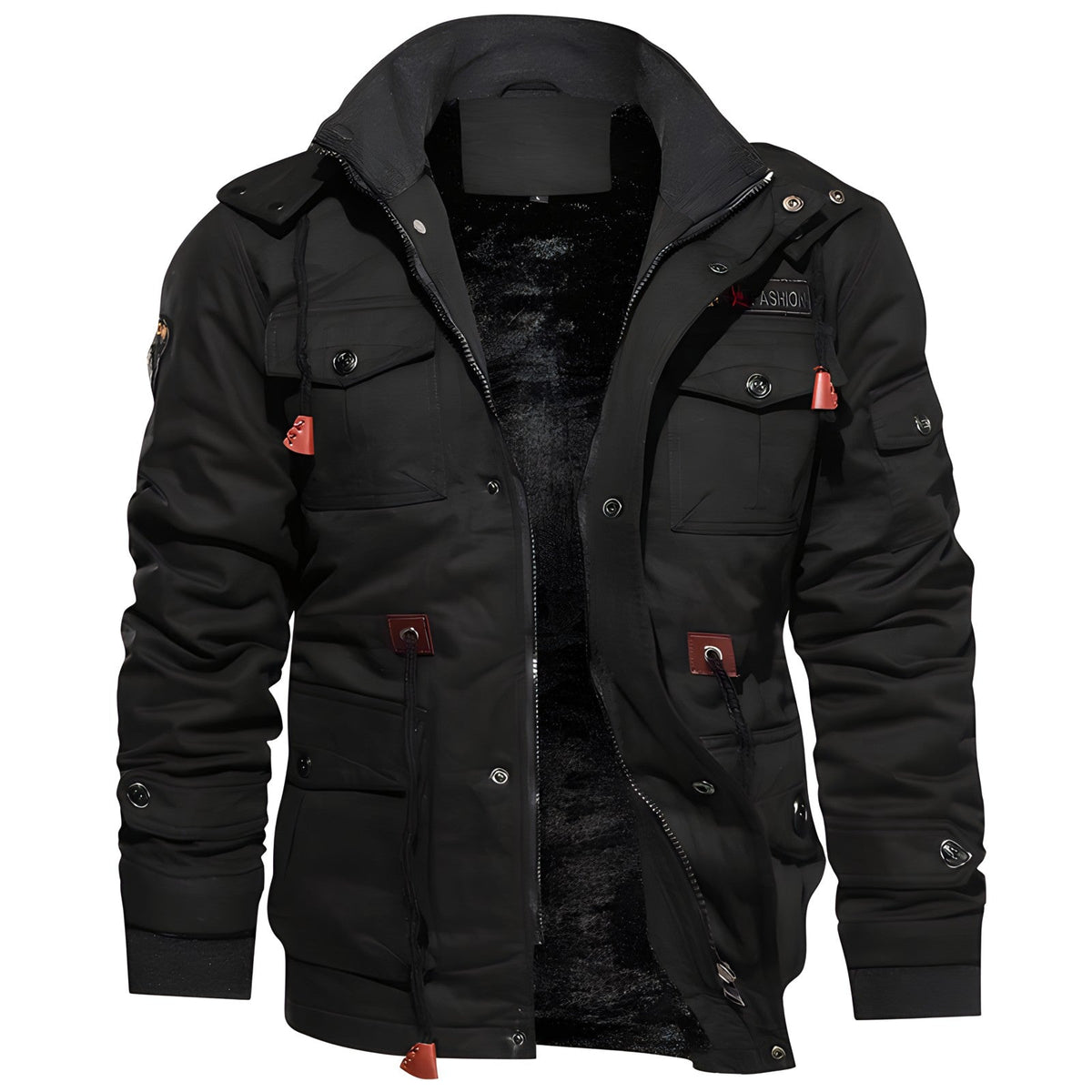 Chaqueta militar impermeable para hombre: estilo robusto y comodidad ajustable