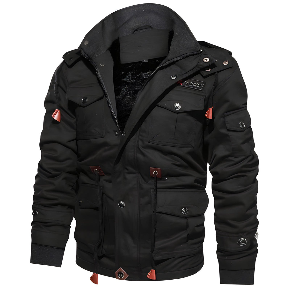 Chaqueta militar impermeable para hombre: estilo robusto y comodidad ajustable