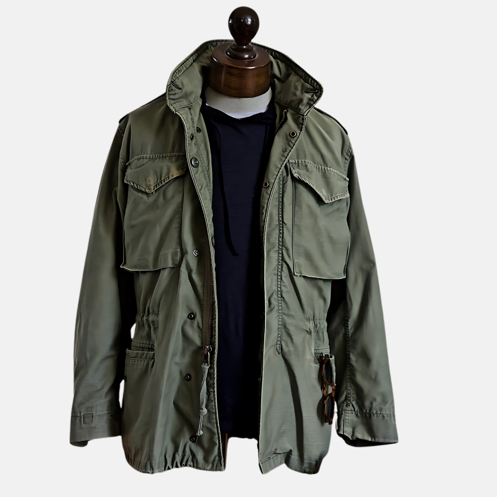 Chaqueta Militar Vintage Hombre - Estilo Robusto y Elegante