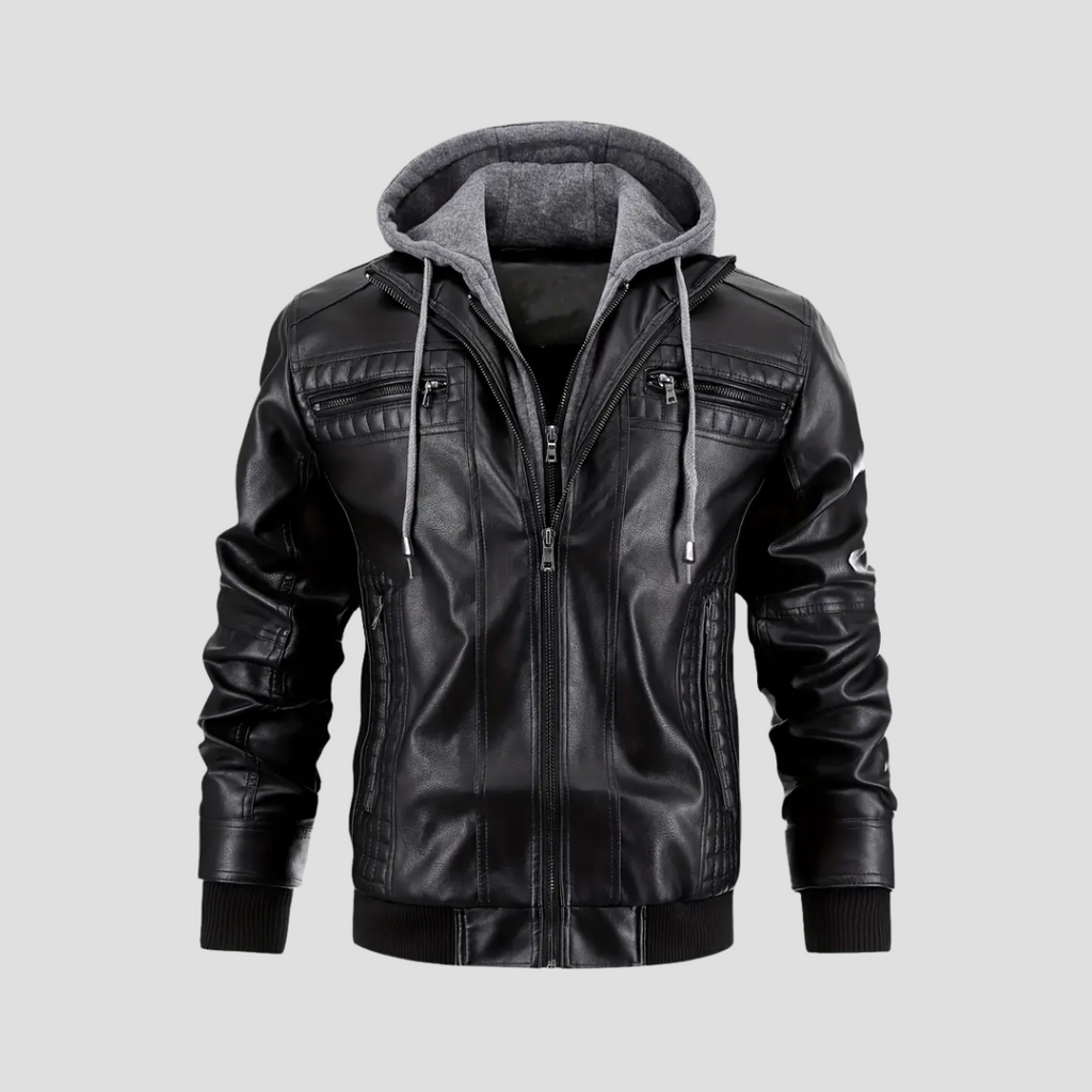 Chaqueta de Motociclista con Capucha René - 2 en 1 Moderna