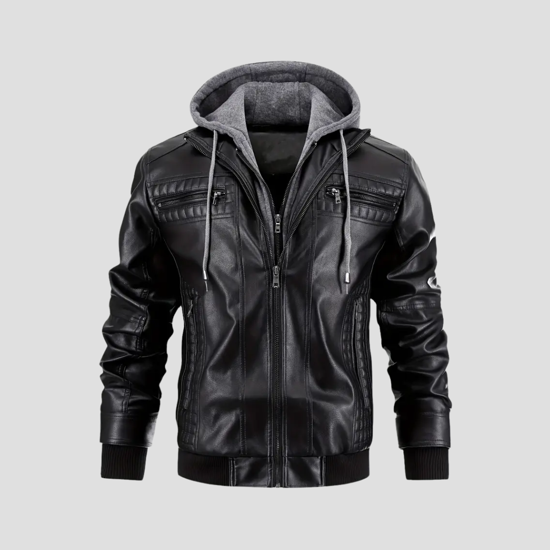 Chaqueta de Motociclista con Capucha René - 2 en 1 Moderna