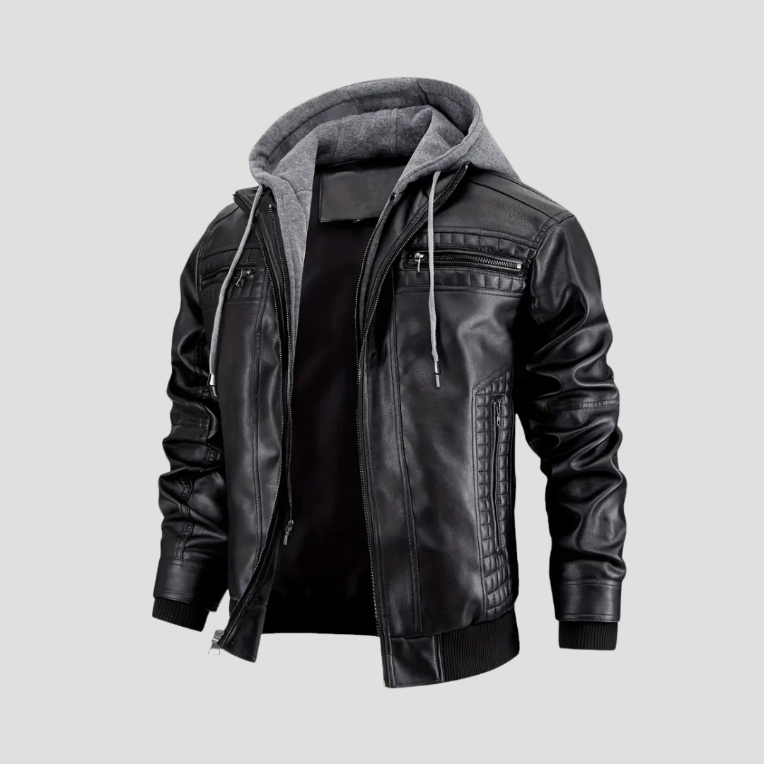 Chaqueta de Motociclista con Capucha René - 2 en 1 Moderna