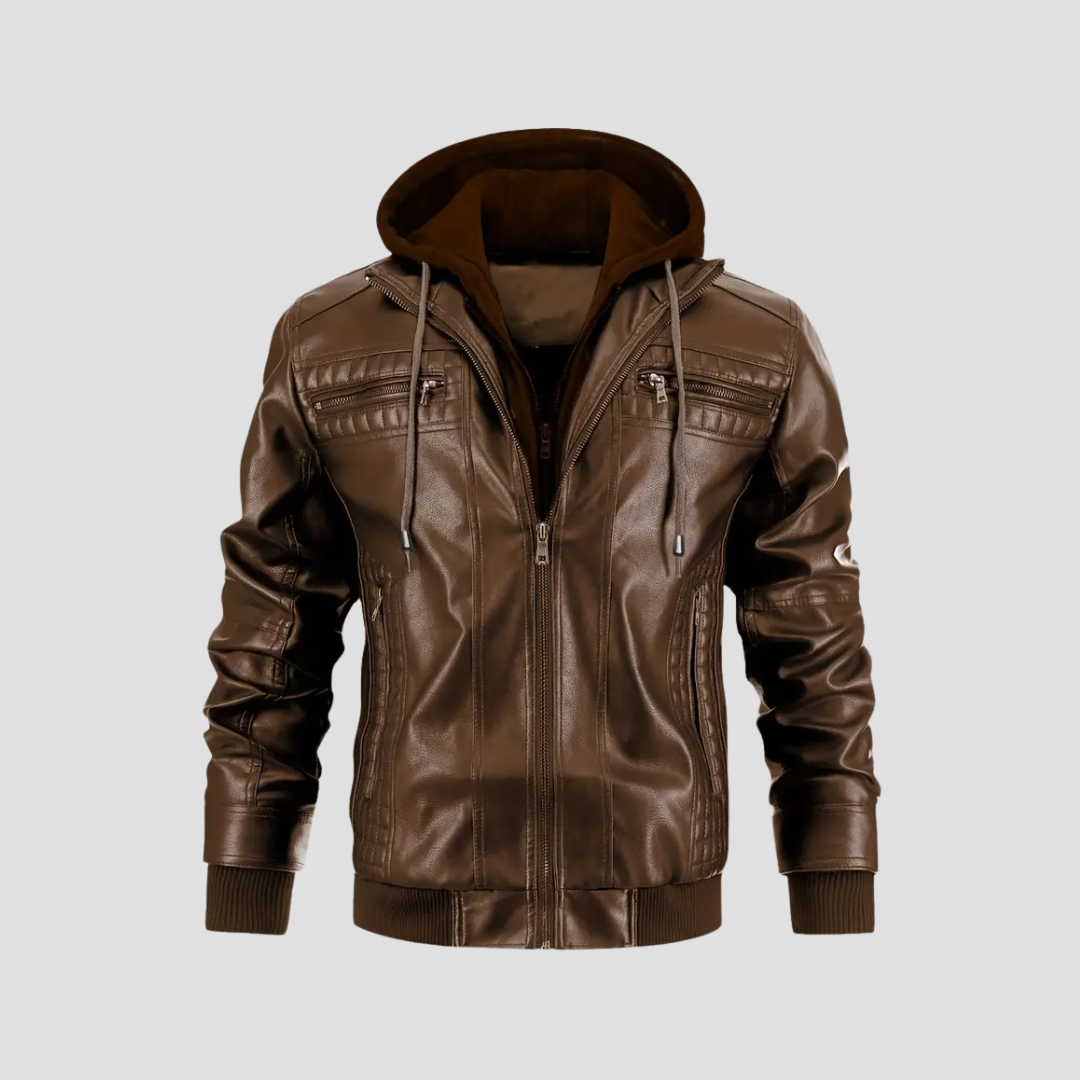 Chaqueta de Motociclista con Capucha René - 2 en 1 Moderna
