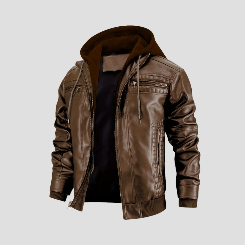 Chaqueta de Motociclista con Capucha René - 2 en 1 Moderna