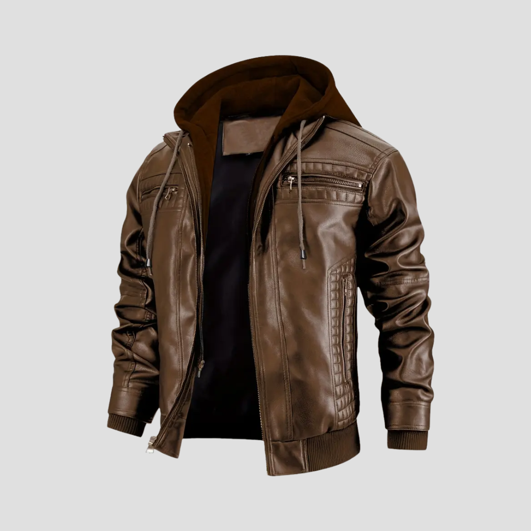 Chaqueta de Motociclista con Capucha René - 2 en 1 Moderna