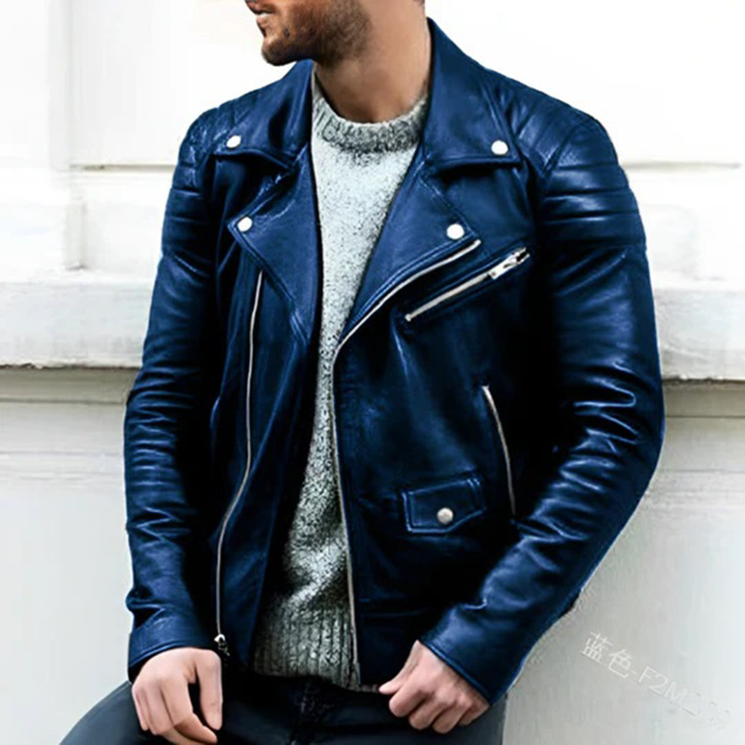 Lucas - Chaqueta de motorista para hombre - Estilo atemporal