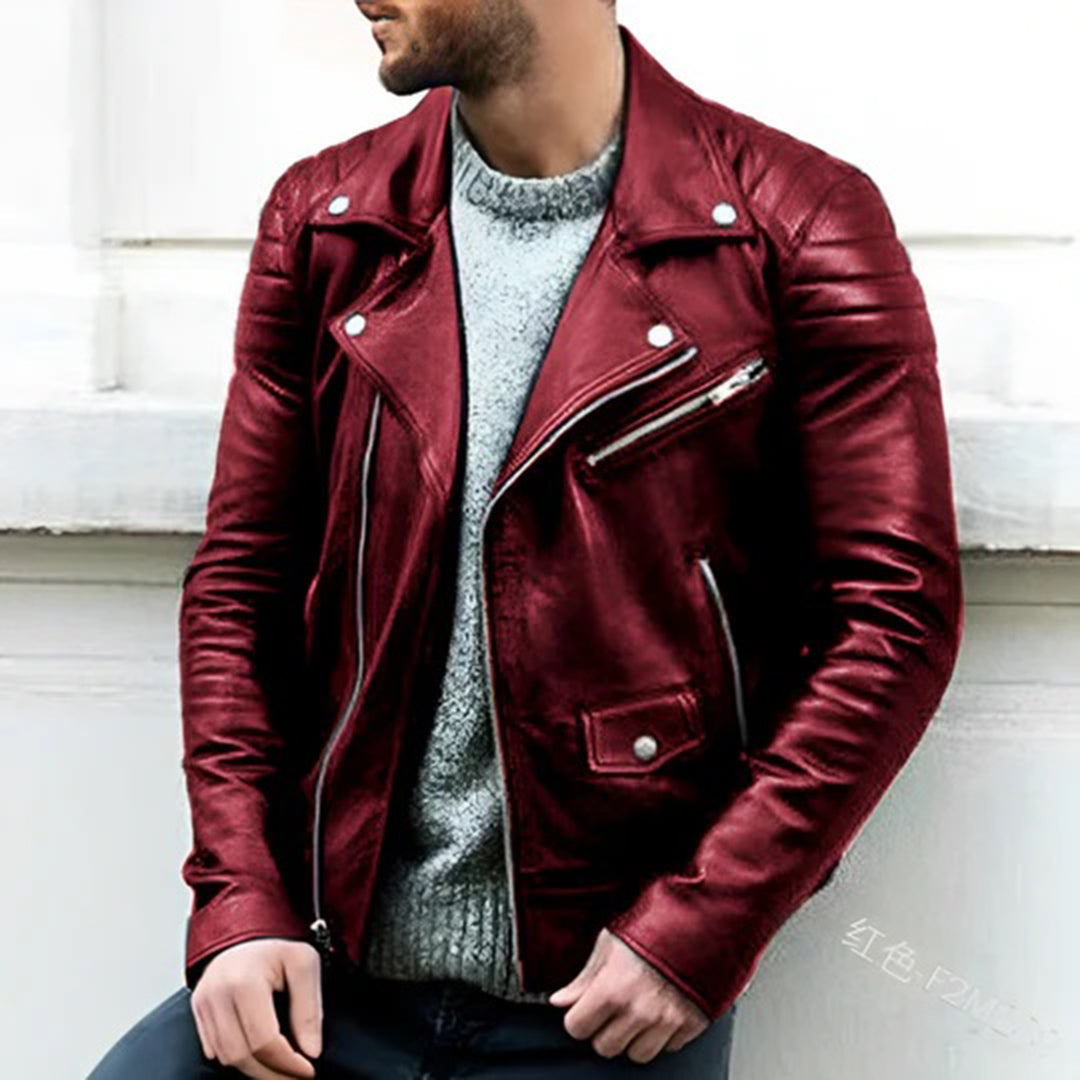 Lucas - Chaqueta de motorista para hombre - Estilo atemporal