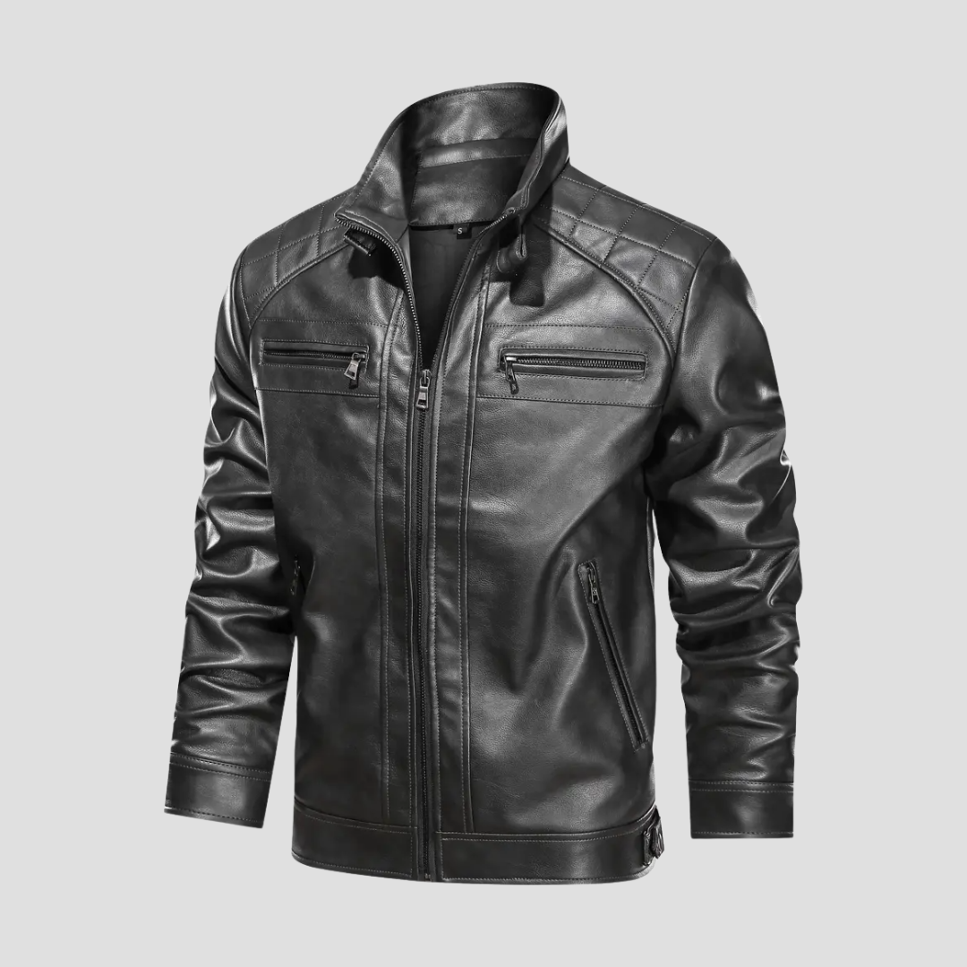 Chaqueta de Motociclista Retro – Elegancia y Protección