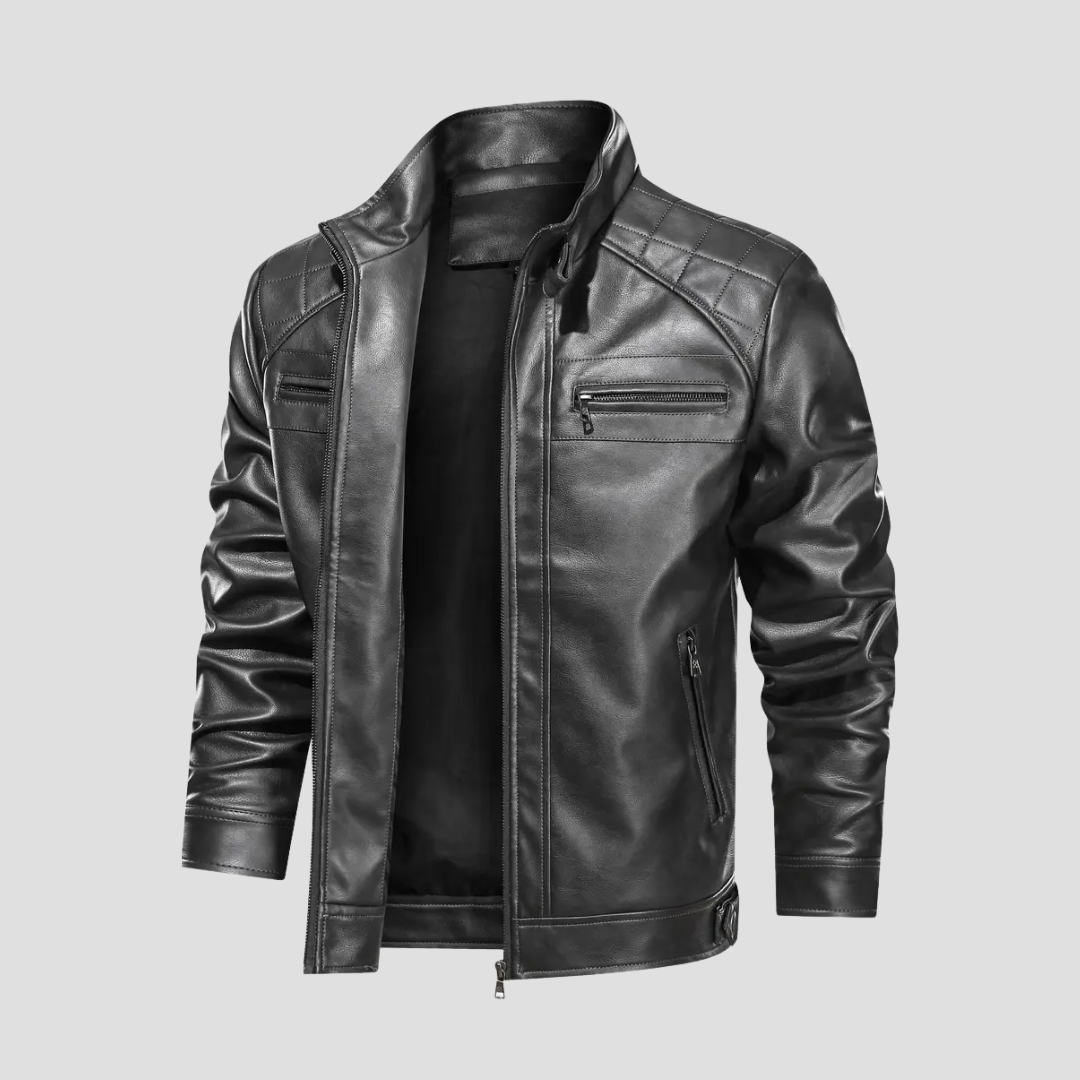 Chaqueta de Motociclista Retro – Elegancia y Protección