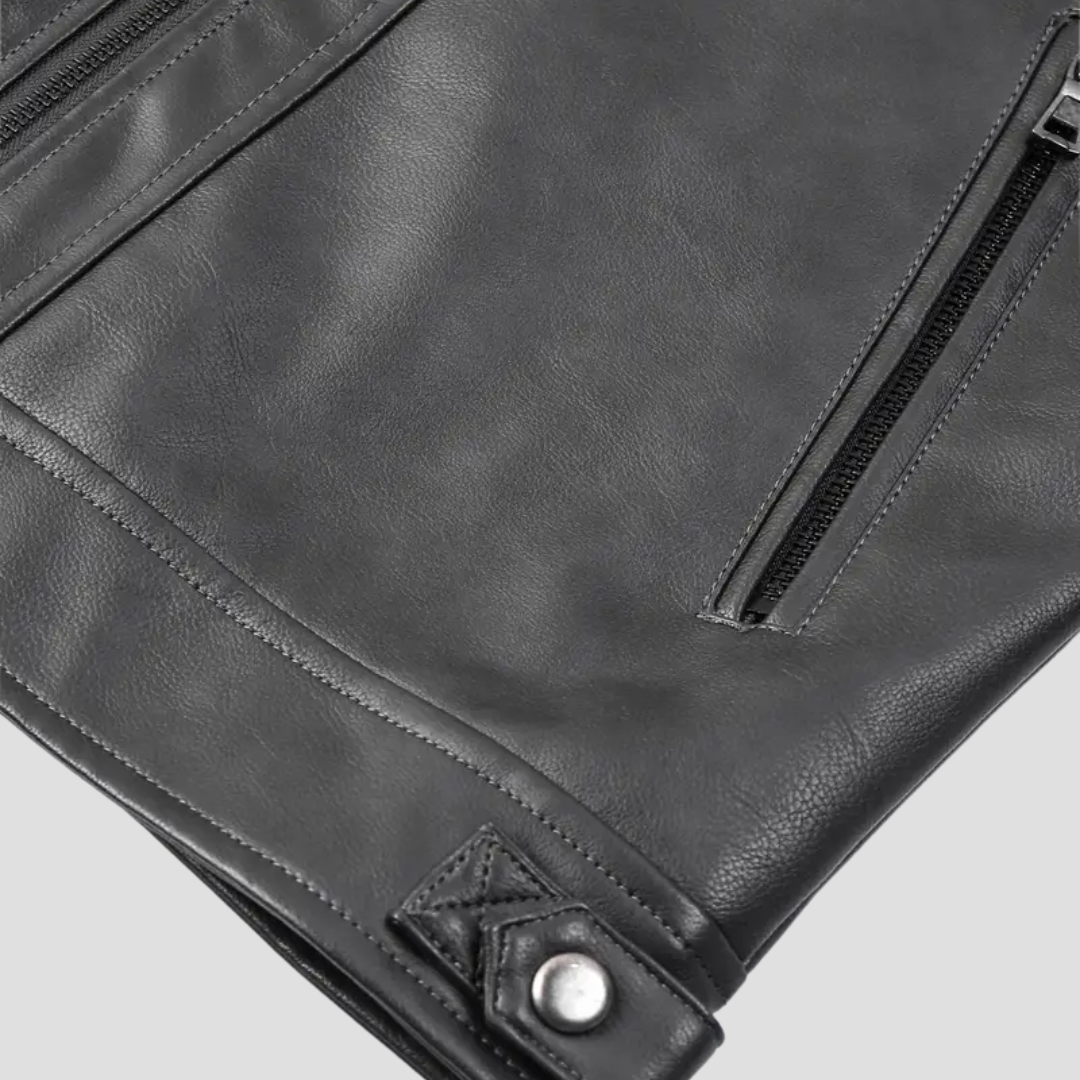 Chaqueta de Motociclista Retro – Elegancia y Protección