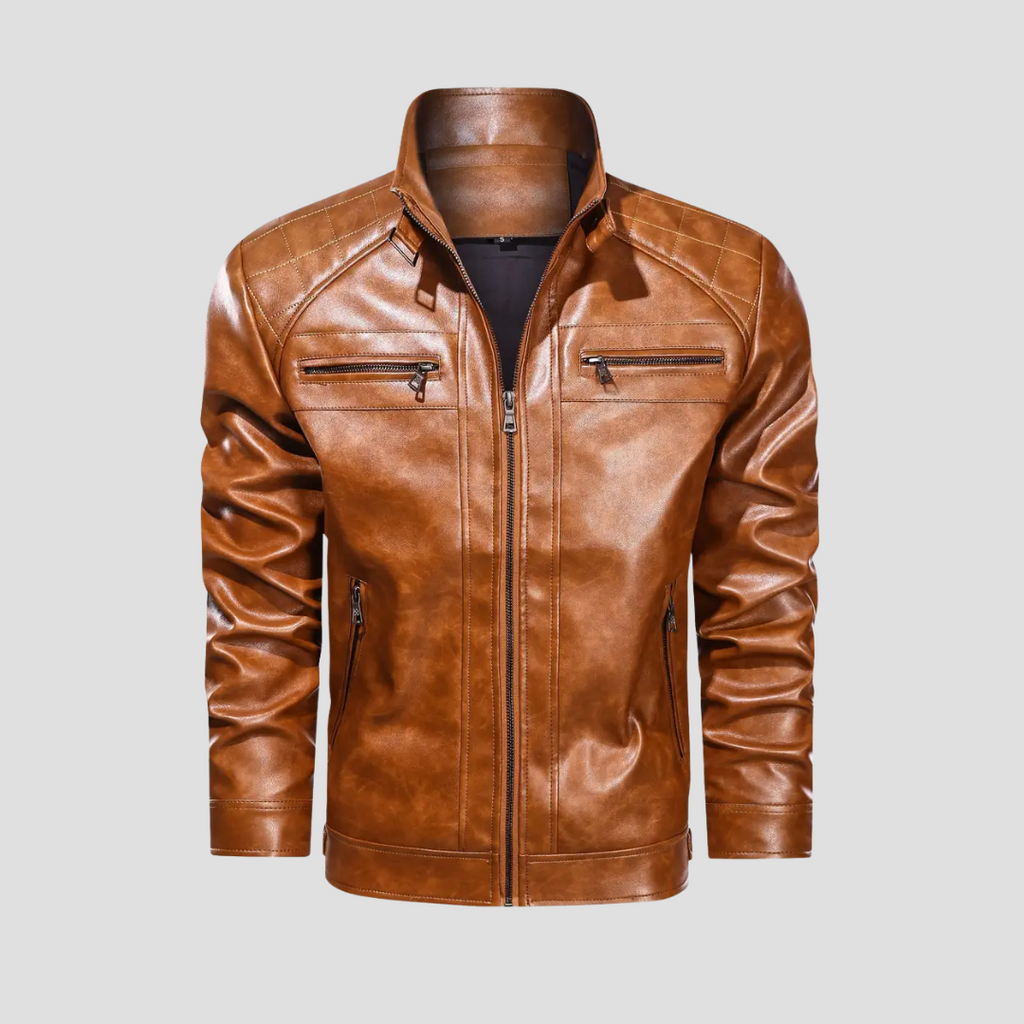 Chaqueta de Motociclista Retro – Elegancia y Protección