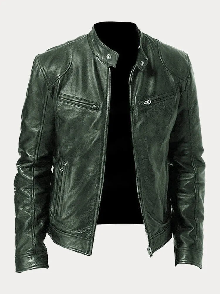 Chaqueta de moto para hombre - Bernard - Estilo elegante y bolsillos