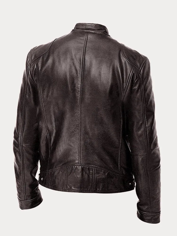 Chaqueta de moto para hombre - Bernard - Estilo elegante y bolsillos