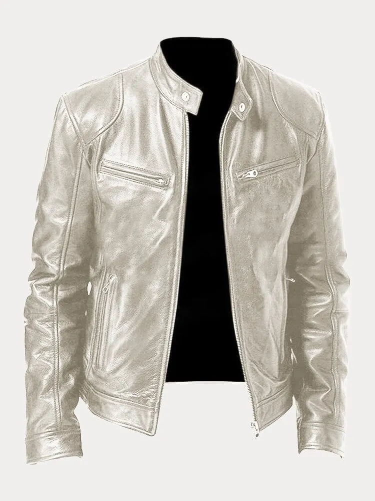 Chaqueta de moto para hombre - Bernard - Estilo elegante y bolsillos