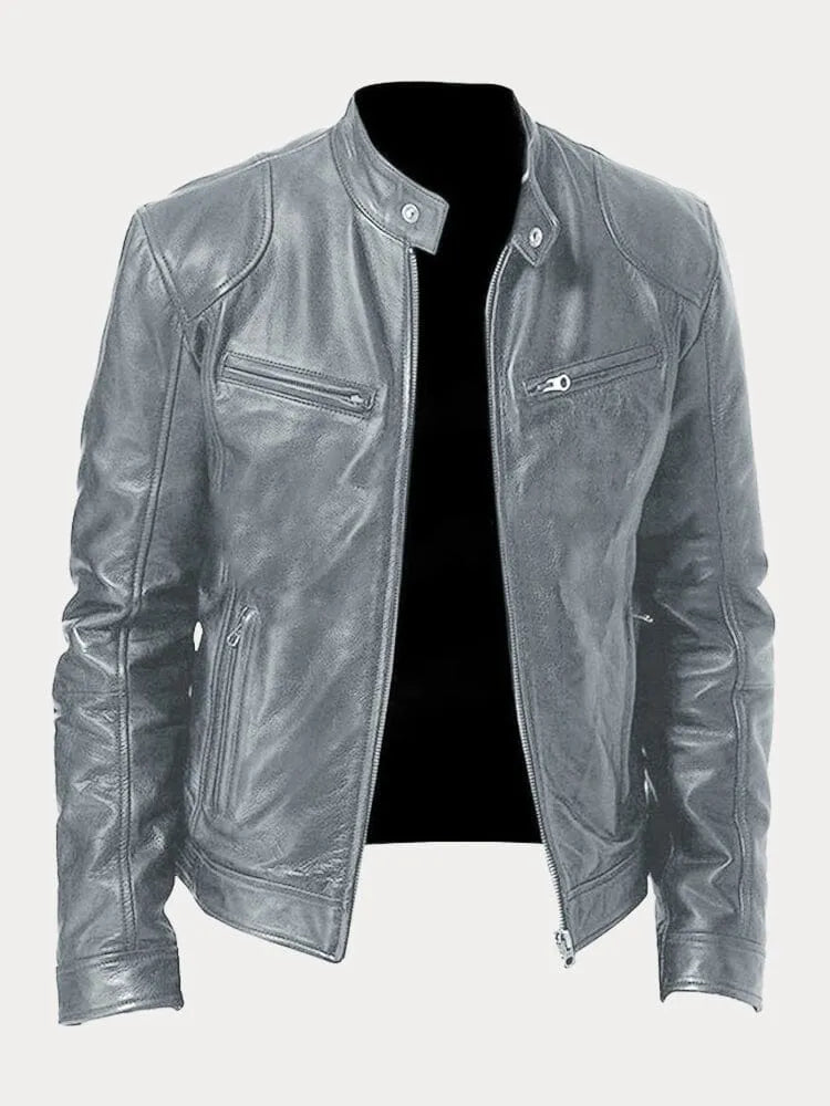 Chaqueta de moto para hombre - Bernard - Estilo elegante y bolsillos
