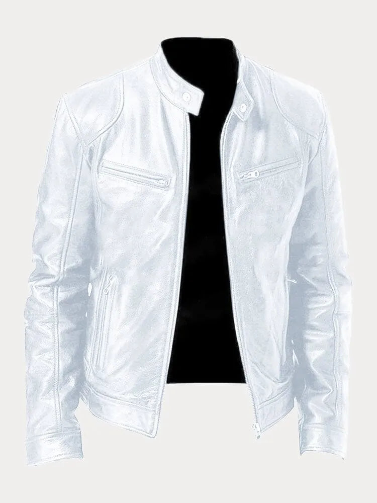 Chaqueta de moto para hombre - Bernard - Estilo elegante y bolsillos