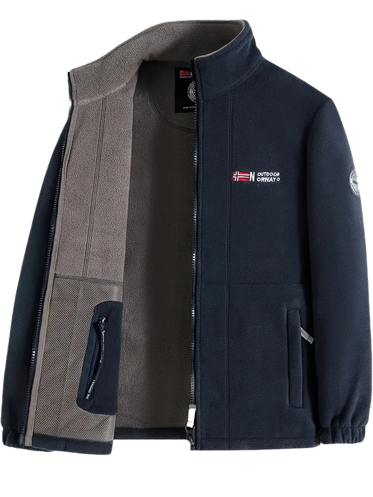 Chaqueta polar resistente para hombre, cálida y ligera