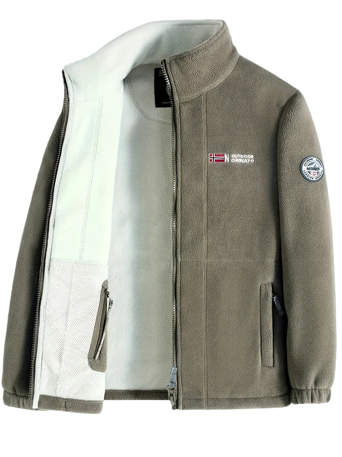 Chaqueta polar resistente para hombre, cálida y ligera