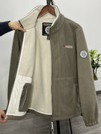 Chaqueta polar resistente para hombre, cálida y ligera