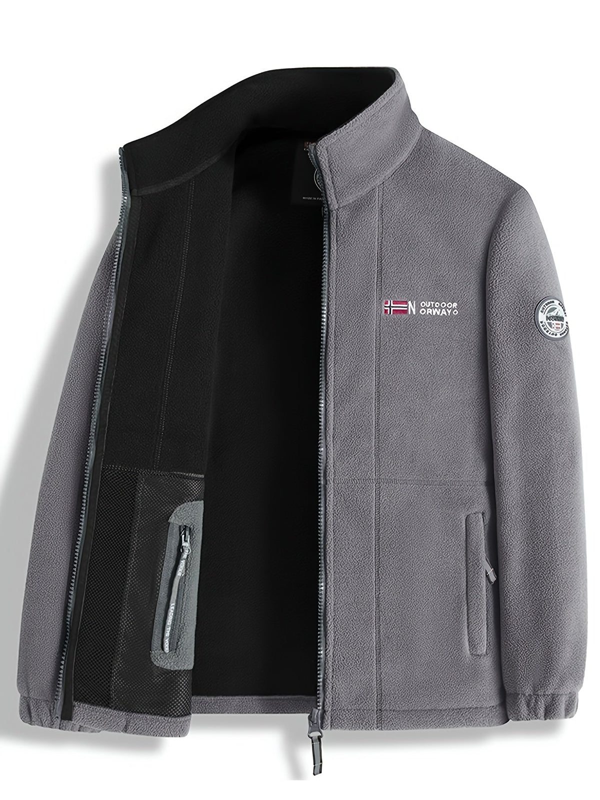 Chaqueta polar resistente para hombre, cálida y ligera