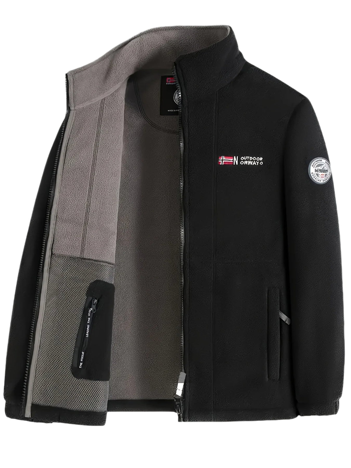 Chaqueta polar resistente para hombre, cálida y ligera