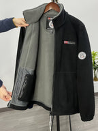 Chaqueta polar resistente para hombre, cálida y ligera