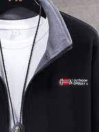 Chaqueta polar resistente para hombre, cálida y ligera