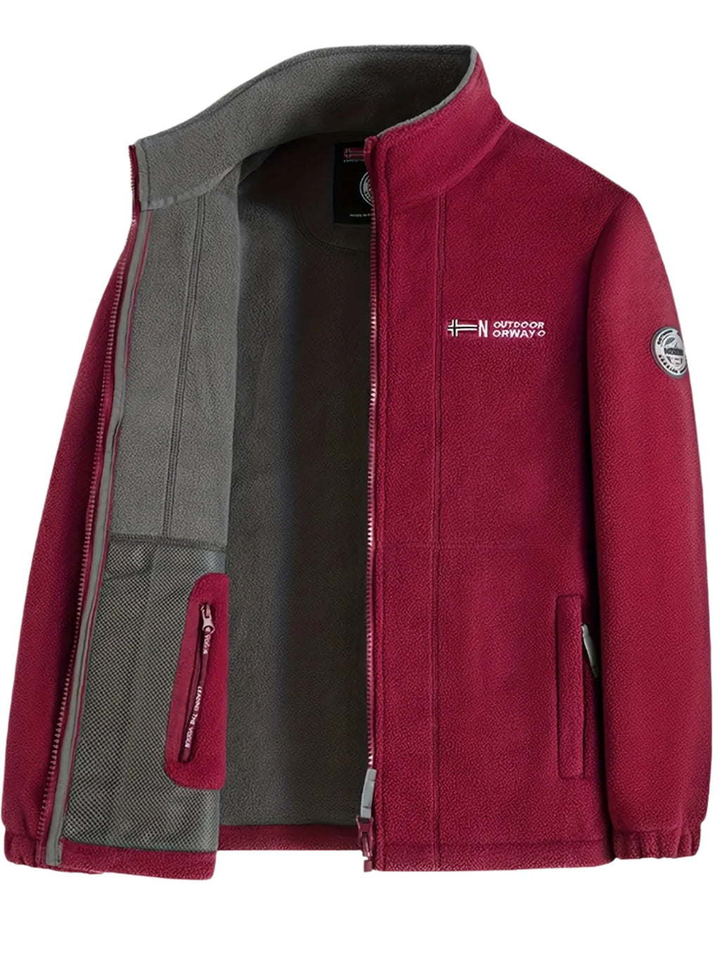 Chaqueta polar resistente para hombre, cálida y ligera