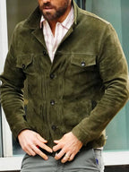 Chaqueta Vintage - Corte Casual - Múltiples Bolsillos