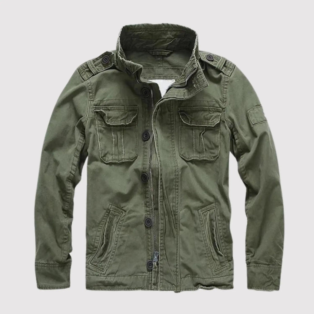 Chaqueta Clásica para Hombre con Mangas Largas y Bolsillos