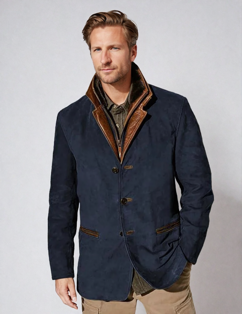 Chaqueta Vintage Elegante para Hombre Collin - Estilo y Comodidad para el Otoño