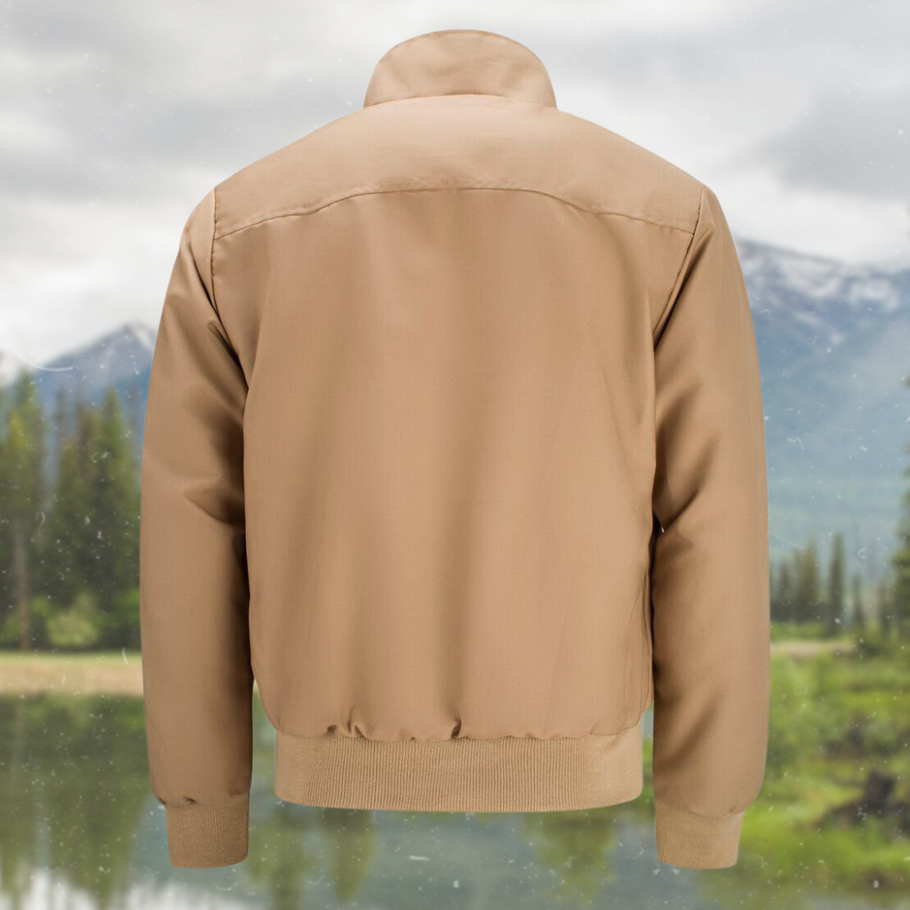 Chaqueta elegante con cremallera para hombre – Abrigo informal y moderno de otoño-invierno