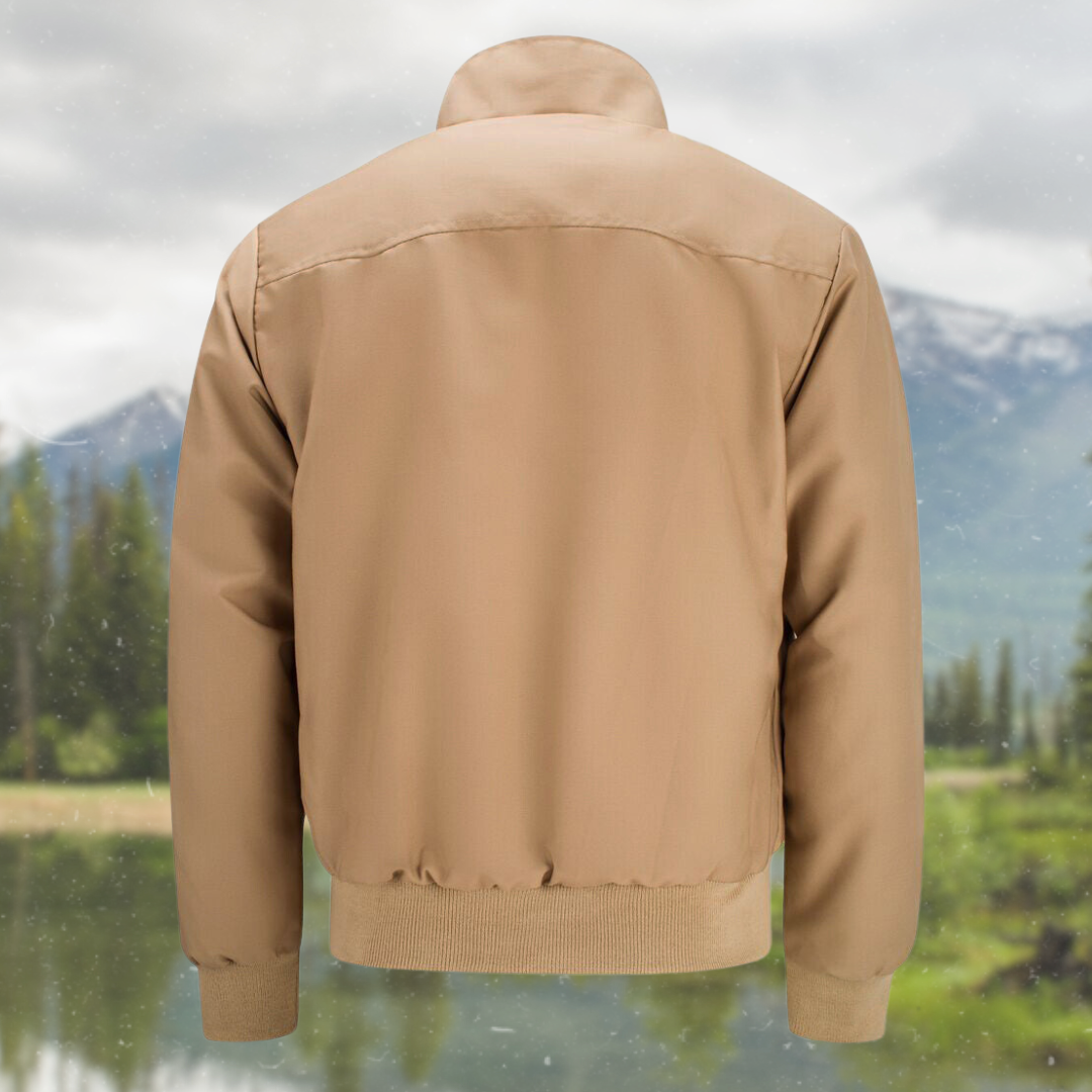 Chaqueta elegante con cremallera para hombre – Abrigo informal y moderno de otoño-invierno