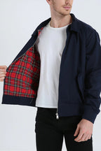 Chaqueta elegante con cremallera para hombre – Abrigo informal y moderno de otoño-invierno