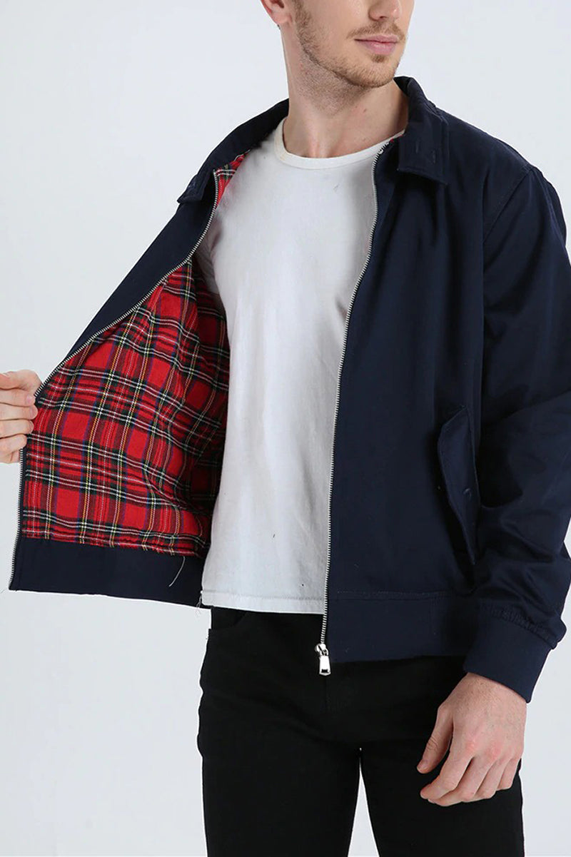 Chaqueta elegante con cremallera para hombre – Abrigo informal y moderno de otoño-invierno