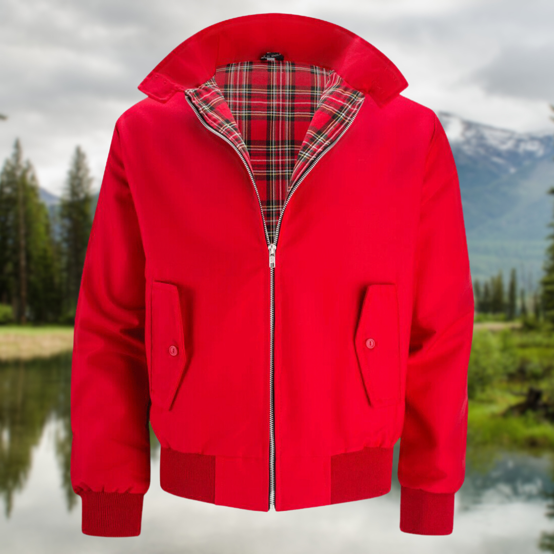 Chaqueta elegante con cremallera para hombre – Abrigo informal y moderno de otoño-invierno