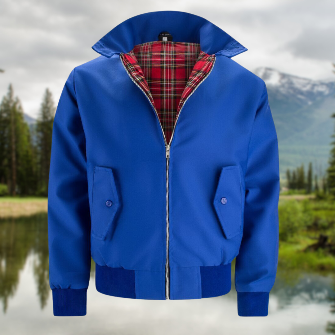 Chaqueta elegante con cremallera para hombre – Abrigo informal y moderno de otoño-invierno