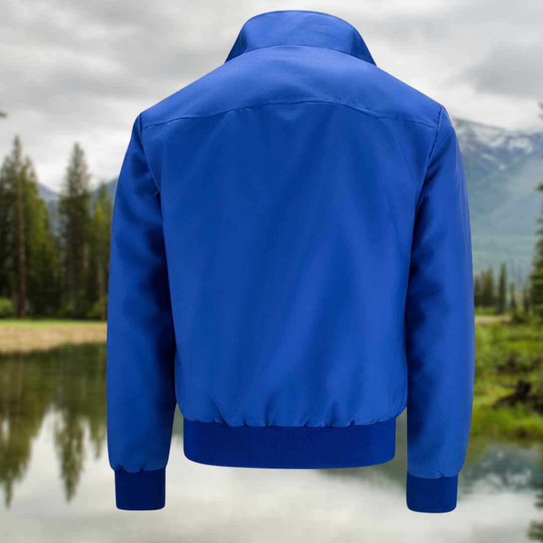 Chaqueta elegante con cremallera para hombre – Abrigo informal y moderno de otoño-invierno