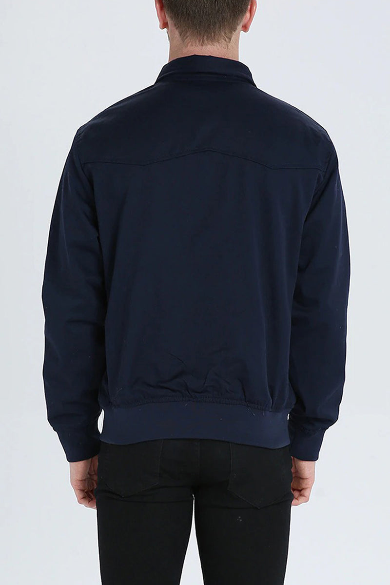 Chaqueta elegante con cremallera para hombre – Abrigo informal y moderno de otoño-invierno