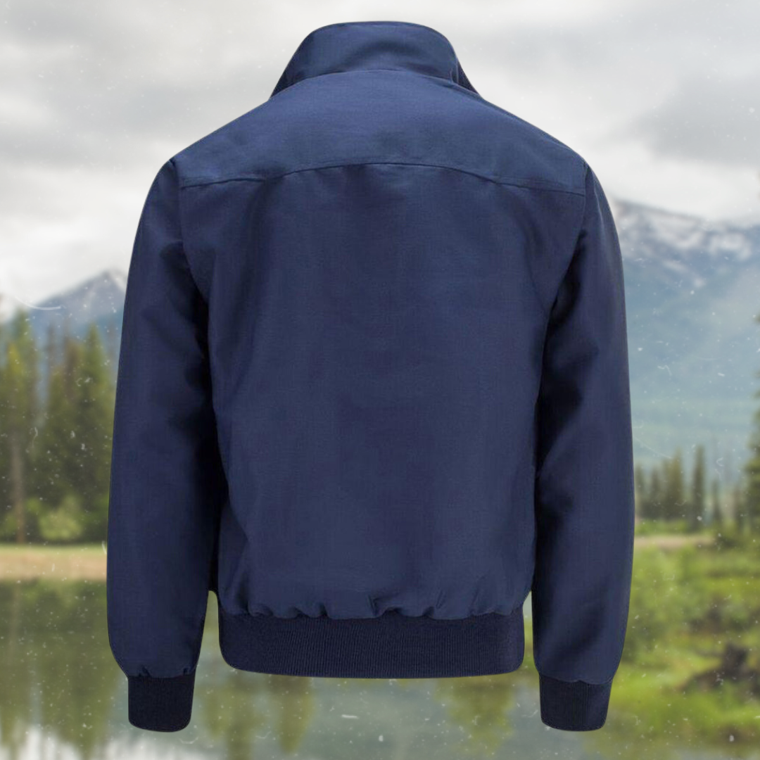 Chaqueta elegante con cremallera para hombre – Abrigo informal y moderno de otoño-invierno