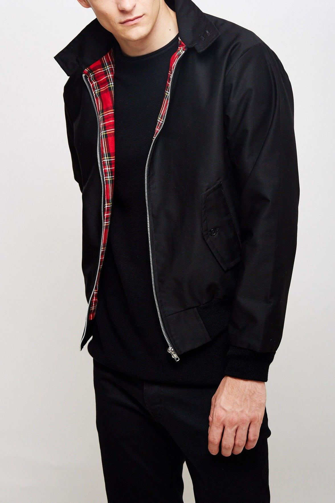 Chaqueta elegante con cremallera para hombre – Abrigo informal y moderno de otoño-invierno