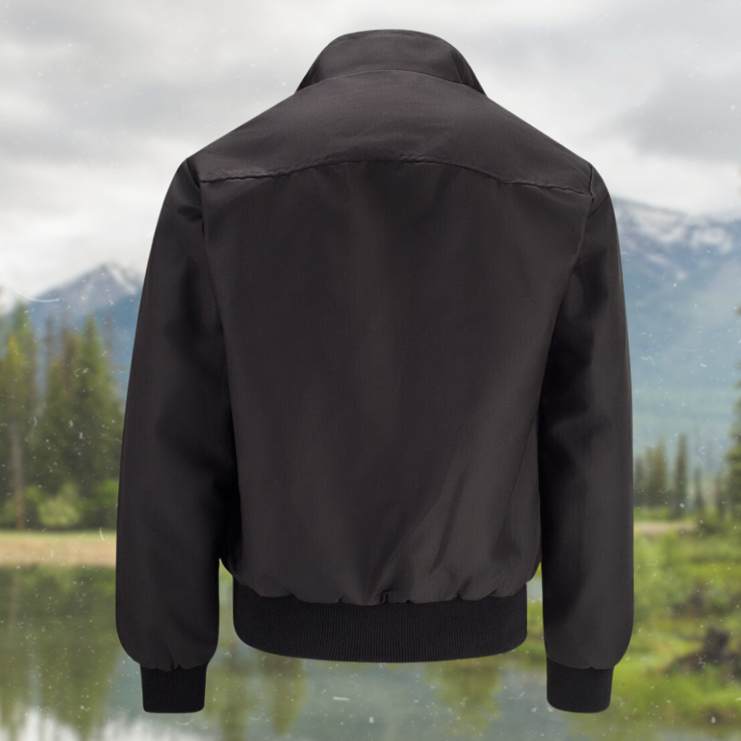 Chaqueta elegante con cremallera para hombre – Abrigo informal y moderno de otoño-invierno