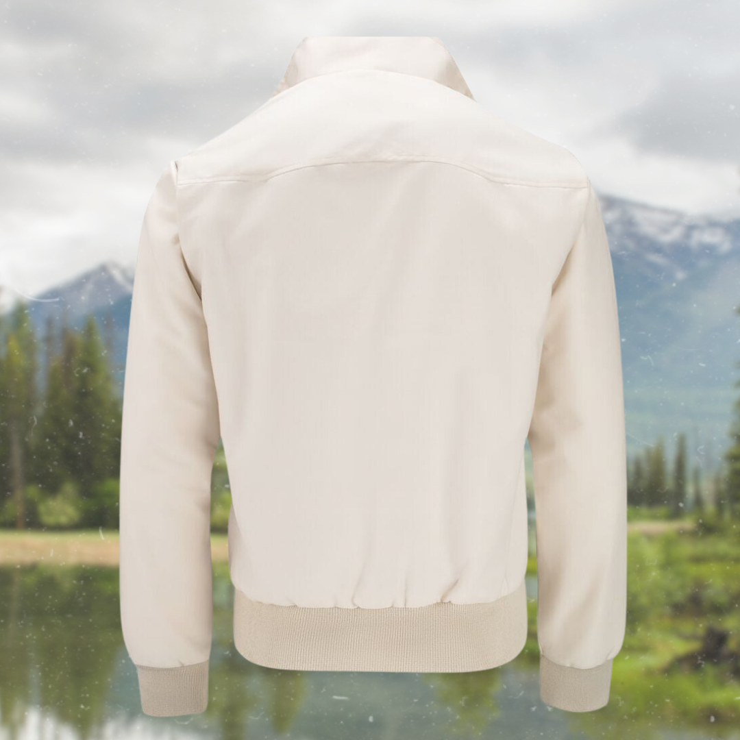 Chaqueta elegante con cremallera para hombre – Abrigo informal y moderno de otoño-invierno
