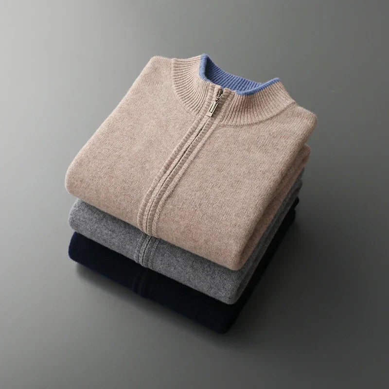 Chaqueta elegante con cremallera para hombre: calidez y estilo para todas las estaciones