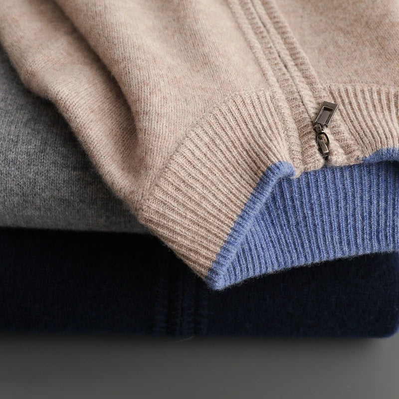 Chaqueta elegante con cremallera para hombre: calidez y estilo para todas las estaciones